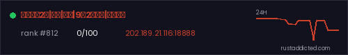 『熊大』2倍|萌新|无权|9月2号新档|浴血奋战 – Rust server stats