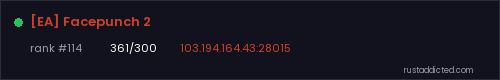 [EA] Facepunch 2 – Rust server stats