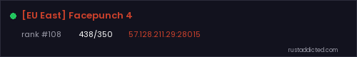 [EU East] Facepunch 4 – Rust server stats