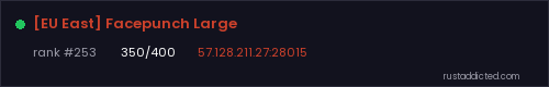 [EU East] Facepunch Large – Rust server stats