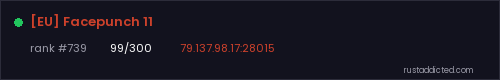 [EU] Facepunch 11 – Rust server stats