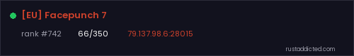 [EU] Facepunch 7 – Rust server stats