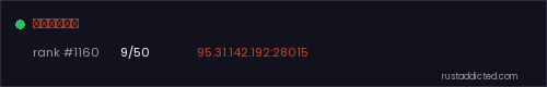 Кубань – Rust server stats
