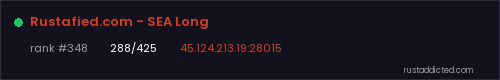Rustafied.com - SEA Long – Rust server stats