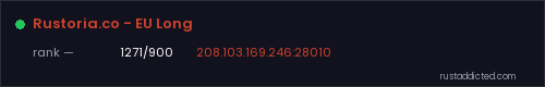 Rustoria.co - EU Long – Rust server stats