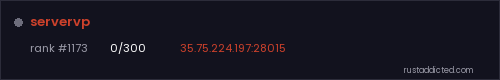 servervp – Rust server stats