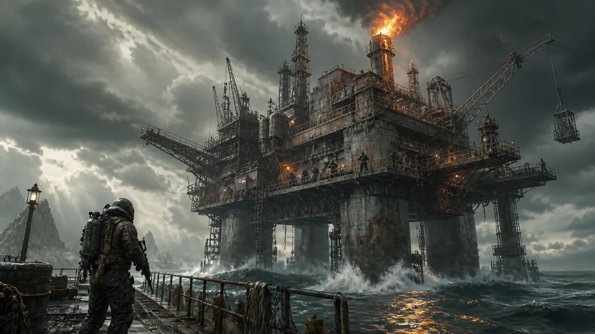 Oil Rig (Large) — Rust event key art