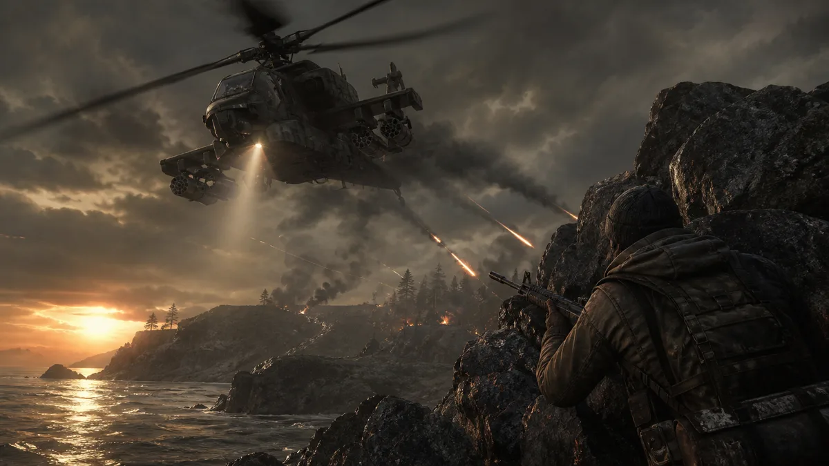 Patrol Helicopter — Rust event key art