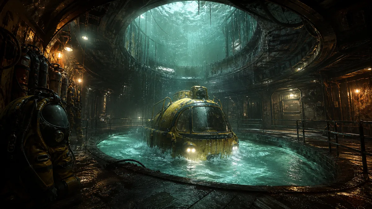 Underwater Labs — Rust event key art